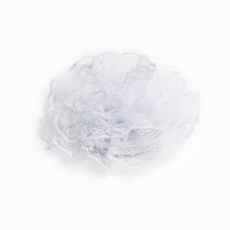 Graduation. Bant for hair on elastic band, white, 10.5 cm, princesses-1