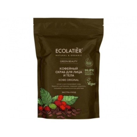 Facial and body scrub Ecolatier Green Beauty "Coffee Original", 40 g