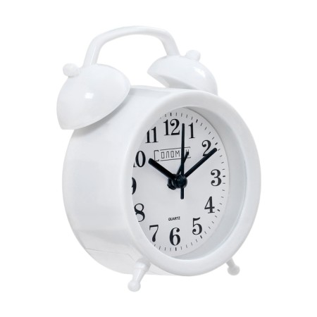 Clock - desktop's alarm clock, discrete move, 9.8 x 12 cm, aa-1