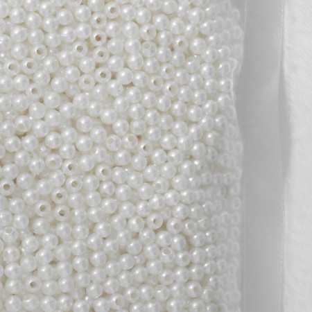 Beads No. 4 “Pearls”, 500 g (+/- 20 g), beige color-2