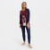 Women's costume (pants/jumper), indigo color/burgundy, size 44