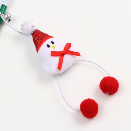 Domestica-pound for cats with a bell "Snowman", 40 cm-2