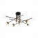 Ceiling Ceiling ST LUCE. SL1203.402.08. Limano. 8x40 watts, E27, 118.5x118.5x3.7 cm, bronze color, black