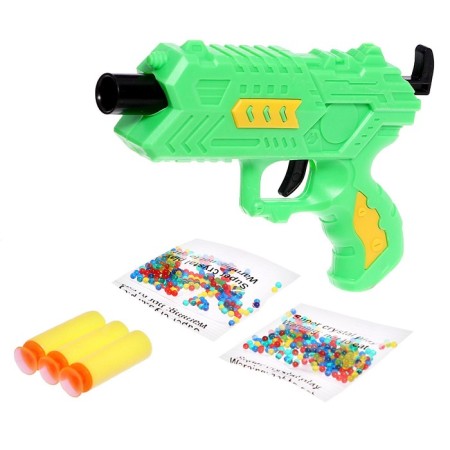 Blaster "Croud", shoots soft and hydrogel bullets, Mix color