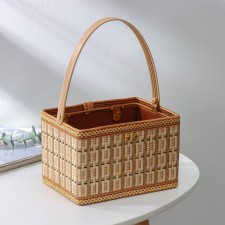 Basket for storage of the shares Nature, 19 × 14 × 12, bamboo