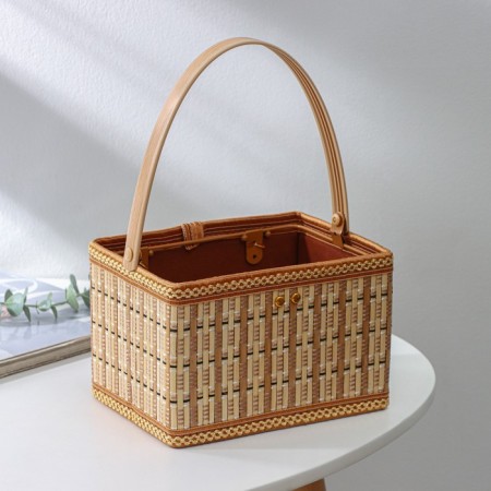 Basket for storage of the shares Nature, 19 × 14 × 12, bamboo