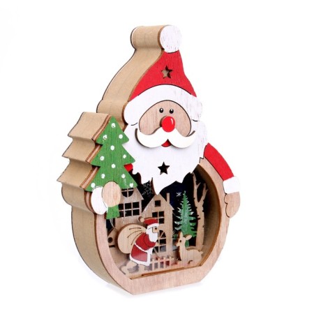 Santa Claus and Christmas tree lighting decor-3