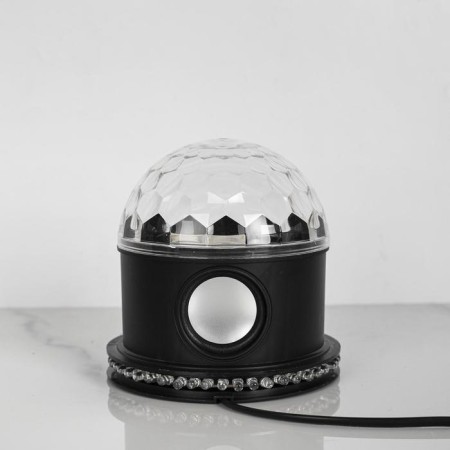 Light device "Around the sphere" 12 cm, speaker, glow RGB, 220 V, black-1