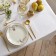 The tablecloth "Ethel" lines oval 150*220 +/- 3cm, central, pl. 192 g/m2, hl with VGMO