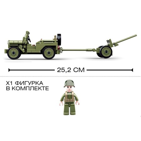 Designer Army "Jeep with a gun", 143 details-1