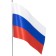 Flagste desktop with flag, circle 2 x 7 cm, 30 x 7 cm, silver