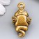Souvenir brass "Cash toad with coin" 1.9x3.4 cm