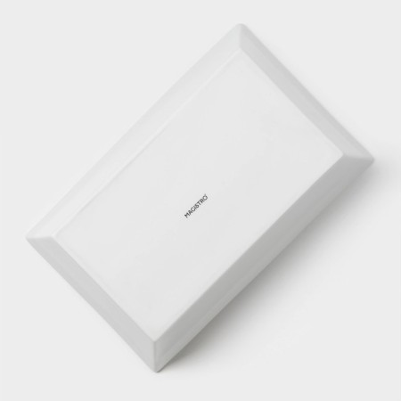 Baking form of heat -resistant ceramics Magistro White Gloss, 1.6 l, 27 × 17 × 6.3 cm-5