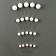 Set for decoration "beads", set 20 pcs, white color