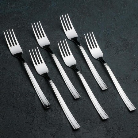 A set of dining rooms "Triumph", h = 17.5 cm, thickness 2 mm, 6 pcs, silver color