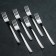 A set of dining rooms "Triumph", h = 17.5 cm, thickness 2 mm, 6 pcs, silver color