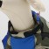 The overalls printed with the lock on the back, size 8 (DS 23 cm, OG 30, Osh 22 cm), blue