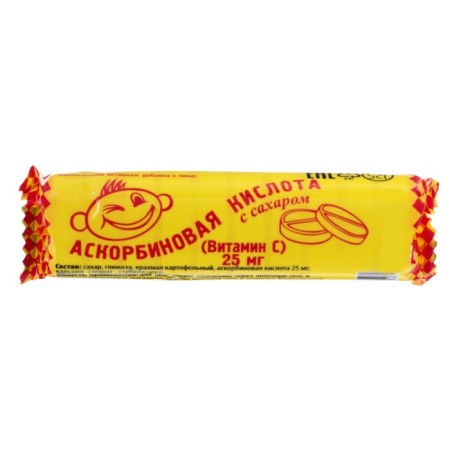 Ascorbic acid with sugar, 10 pcs 3 g