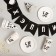 A set of paper dishes is a single "with DR", 6 plates, 6 glasses, 6 caps, 1 garland