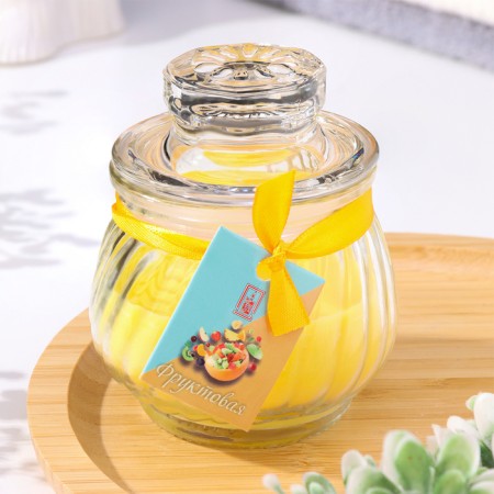 Aromatic “pot” candle 9x7.5cm, fruit