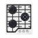 Hlect surface Maunfeld EGHG.43.73CW/G, gas, 3 burners, white