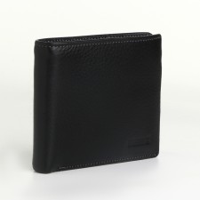 Male purse for magnet, clip for bills, separation for SIM cards, black color