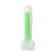 Phalloimitator glowing in the dark, silicone, transparent green, 18 cm