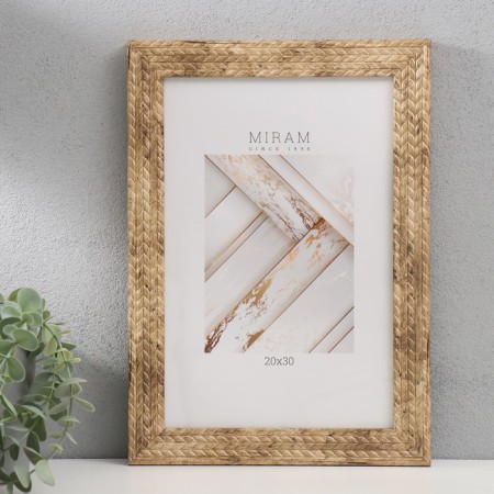 Photo frame Plastic "Mira" 20x30 cm, 651744-8 (plastic screen)