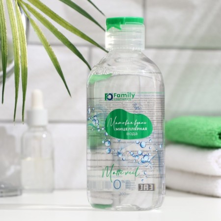 Micellar water for removing Family makeup, "matte veil", 300 ml