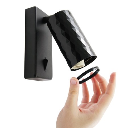 Wall lamp Feron ML1880, IP20, GU10, 35 W, 55x55x140 mm, black color-13