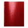 Notebook of 48 sheets in the Croco cage, boumvinyl Metallic, embossing, offset unit, red