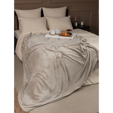 Texrepublic blanket, size 150x200 cm, beige color-2