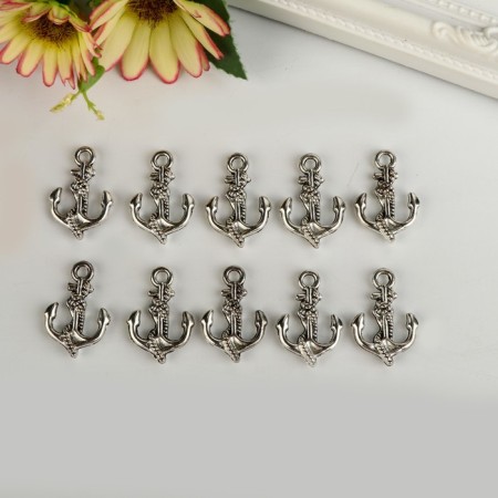 Decor metal for creativity "Anchor" 2.8x1.8 cm-2