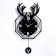 Watch walls, series: pendulum, "hunter", smooth move, 35x66 cm