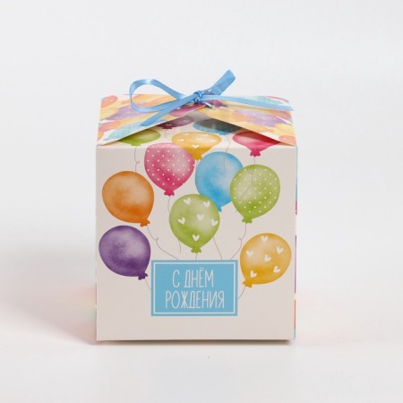 Folding box "Happy Birthday", 12 × 12 × 12 cm-3