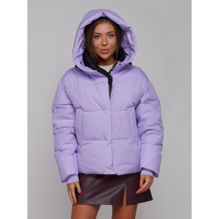 Winter jacket, size 42, purple color-4