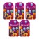 A set of nameplate "wishes" purple background, 4 types, 20 pieces, 5.5 x 8 cm
