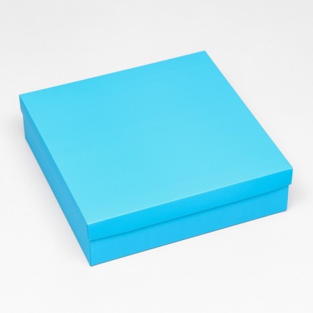 The box is folding, cover is, turquoise, 30 x 30 x 8 cm-1