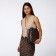 Women's bag on magnet Textura, average size, brown color