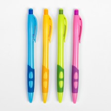 Ballic handle, 0.5 mm, blue rod, with a rubber holder, MIX case