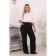 Female trousers, size 46, black color