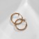 Piercing in the ear "Ring" disk, d = 11 mm, pair, color gold