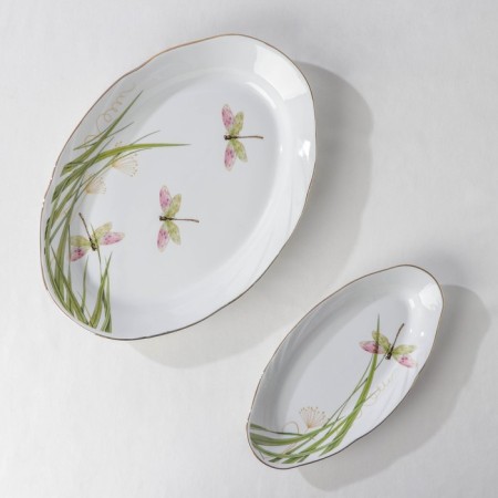 Service table porcelain "Dragonfly", 37 items, 2 types of plates-5