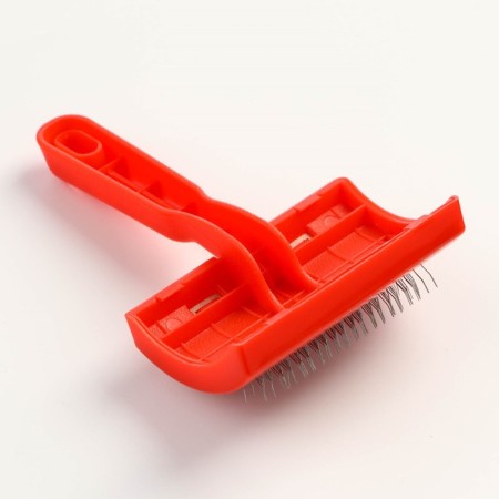Pucodder semicircular medium without drops, 10 x 13 cm, red-1