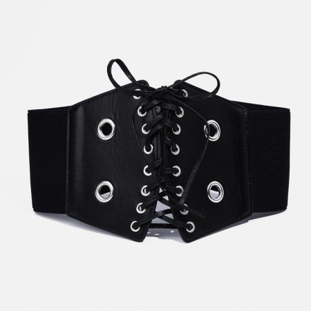 Buttons corset, height 10-14 cm, black color-4