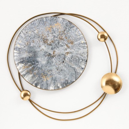 Wall metal decor "Orbit" 56x5x57 cm-1