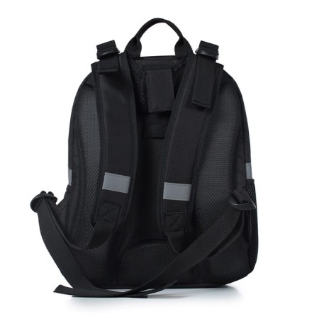 A backpack with a zipper, black color-2