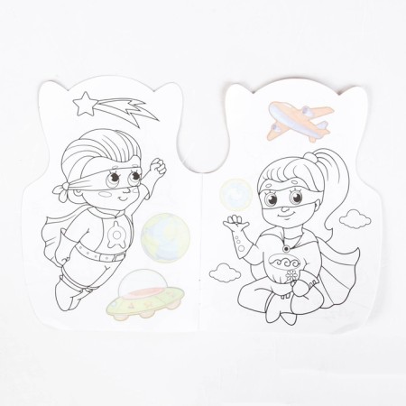 Coloring with stickers "Superheroes", 16 p.-1