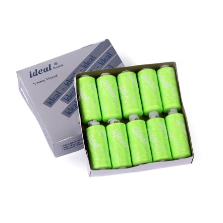 IDEAL 40/2 threads, length 366 m, color No. 628 Salad (neon), 10 pcs in units-2