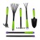 A set of garden tools, 7 items: 2 rakes, looser, a moth, a spatula, 2 lengthening rods, length 40 cm
